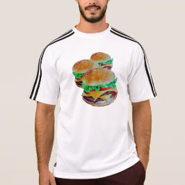 Hamburger actief draag, origineel kunstontwerp pop t-shirt