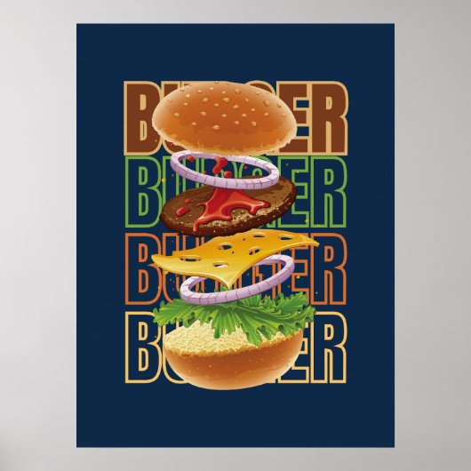 Hamburger Art Poster (Voorkant)