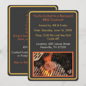 Hamburger Backyard Barbeque Cookout Kaart (Voorkant / Achterkant)