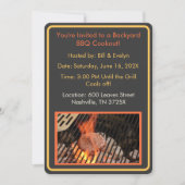 Hamburger Backyard Barbeque Cookout Kaart (Voorkant)