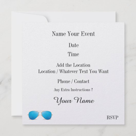 Hamburger BBQ Picknick - Uitnodiging voor 4 juli (Achterkant)