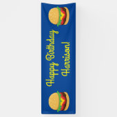 Hamburger Birthday Party Burger Banner (Verticaal)