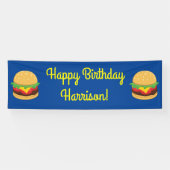 Hamburger Birthday Party Burger Banner (Horizontaal)