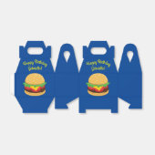 Hamburger Birthday Party Burger Bedankdoosjes (Uitgevouwen)