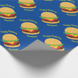 Hamburger Birthday Party Burger Cadeaupapier