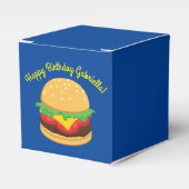 Hamburger Birthday Party Burger Favor Box Bedankdoosjes (Voorkant Zijde)