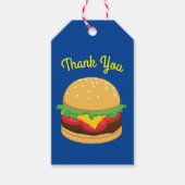 Hamburger Birthday Party Burger Hartelijk dank Cadeaulabel (Voorkant)