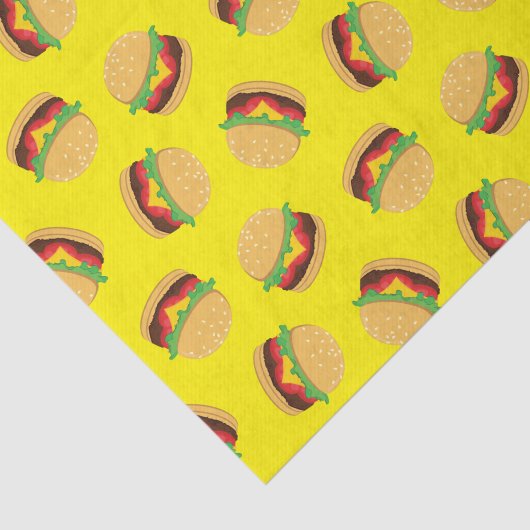 Hamburger Birthday Party Burger Kinder weefselpapi Tissuepapier (Detail)