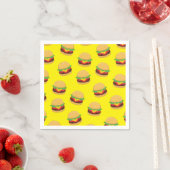 Hamburger Birthday Party Burger Napkins Servet (Insitu)