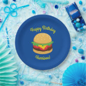 Hamburger Birthday Party Burger Papieren Bordje (Feest)