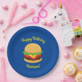 Hamburger Birthday Party Burger Papieren Bordje (Feest)