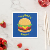 Hamburger Birthday Party Burger Servet (Insitu)