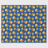 Hamburger Birthday Party Burger Wrapping Paper Cadeaupapier (Vlak)