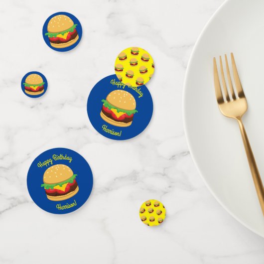 Hamburger Birthday Party Burgers Confetti (Groep)