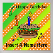 Hamburger Birthday Poster (Voorkant)