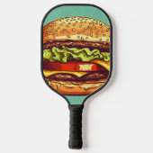 Hamburger Blaster Pickleball Paddle (Achterkant)