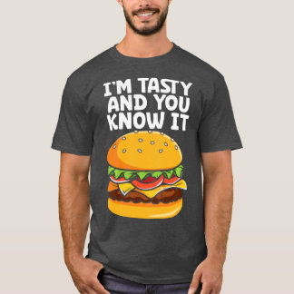 Hamburger Bun Cheeseburger Burger Cheese BBQ Fast T-shirt