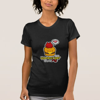 Hamburger Bun(ny) Black T-shirt (Vrouwen)
