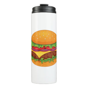 Hamburger Burger rundvlees Vlees van vleesmeel Che Thermosbeker
