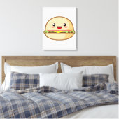 Hamburger Canvas Afdruk (Insitu (Slaapkamer))