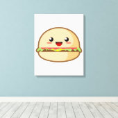 Hamburger Canvas Afdruk (Insitu (Houten vloer))