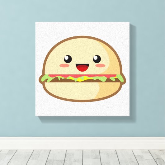 Hamburger Canvas Afdruk (Insitu (Houten vloer))