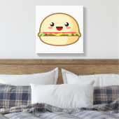 Hamburger Canvas Afdruk (Insitu (Slaapkamer))