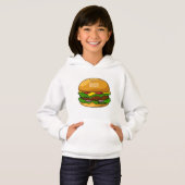 Hamburger cartoon illustratie (Voorkant volledig)