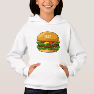 Hamburger cartoon illustratie