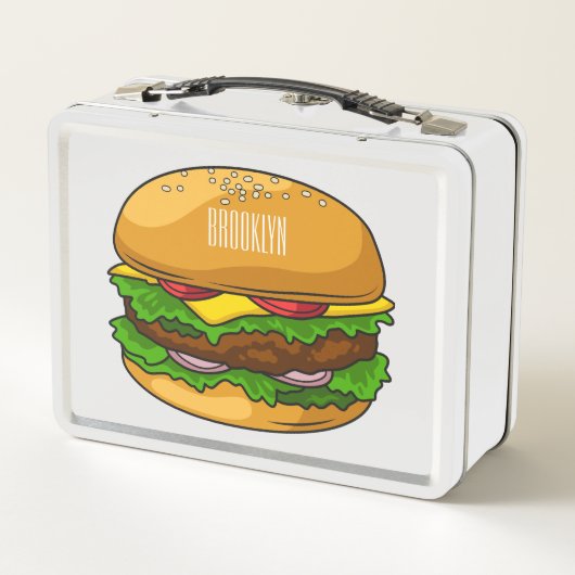 Hamburger cartoon illustratie (Achterkant)