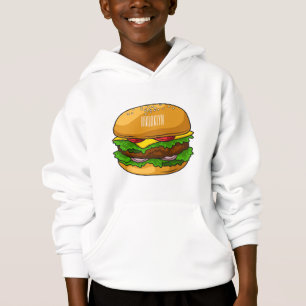 Hamburger cartoon illustratie