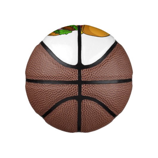 Hamburger cartoon illustratie basketbal (Rechts)
