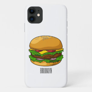 Hamburger cartoon illustratie Case-Mate iPhone case