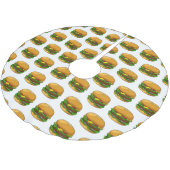 Hamburger cartoon illustratie kerstboom rok (Gekanteld)