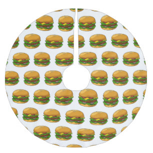 Hamburger cartoon illustratie kerstboom rok