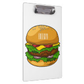 Hamburger cartoon illustratie klembord (Rechts)