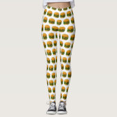 Hamburger cartoon illustratie leggings (Voorkant)