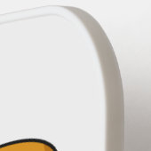 Hamburger cartoon illustratie pickleball paddle (Links Detail)