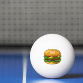 Hamburger cartoon illustratie pingpongbal (Net)