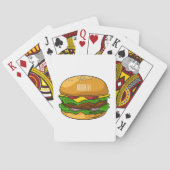Hamburger cartoon illustratie pokerkaarten (Achterkant)