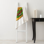 Hamburger cartoon illustratie sherpa deken (In situ)