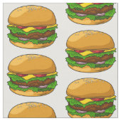 Hamburger cartoon illustratie stof (Close Up)
