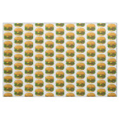 Hamburger cartoon illustratie stof (Fat Quarter)