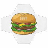 Hamburger cartoon illustratie voetbal (Enkel)