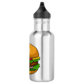Hamburger cartoon illustratie waterfles (Rechts)