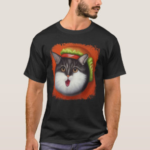 Hamburger Cat Catburger Burger Spint gemiddelde ka T-shirt