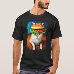Hamburger Cat Catburger Burger Spint gemiddelde ka T-shirt