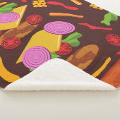 hamburger cheeseburger brown sherpa deken (3/4)