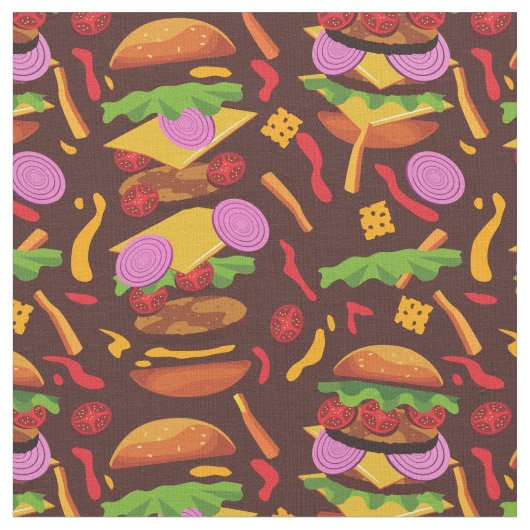 hamburger cheeseburger brown stof (Close Up)