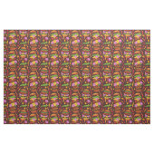 hamburger cheeseburger brown stof (Fat Quarter)